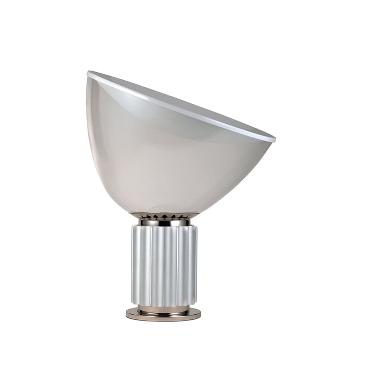 The Taccia small LED Table Lamp in Anodised Aluminium by Flos