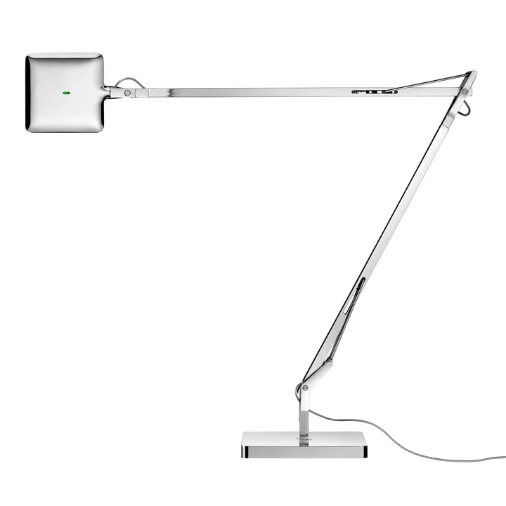 The Kelvin LED Base table lamp from Flos in chrome