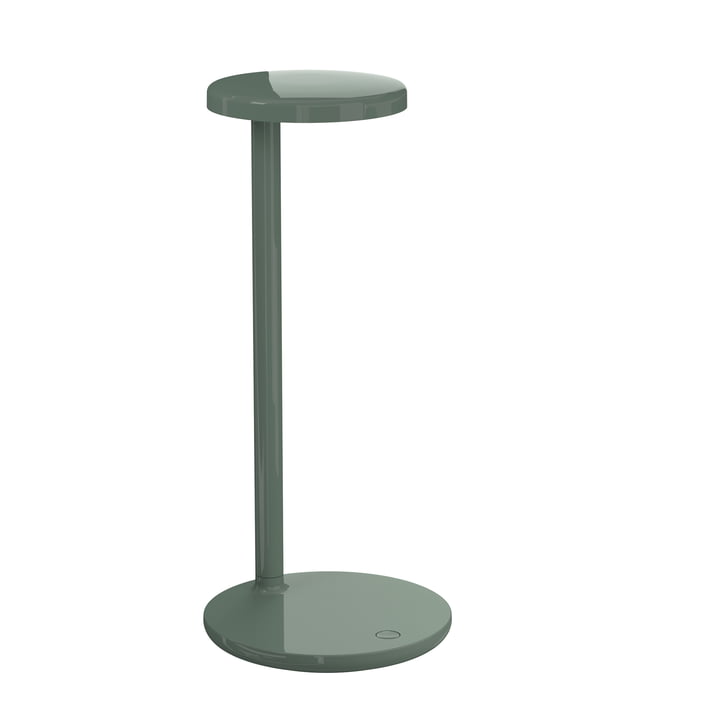The Oblique LED table lamp by Flos , H 35 cm, sage