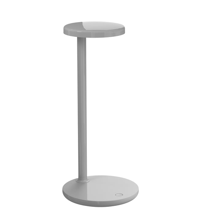 The Oblique LED table lamp from Flos , H 35 cm, grey