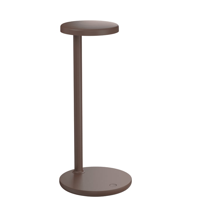The Oblique LED table lamp from Flos , H 35 cm, brown