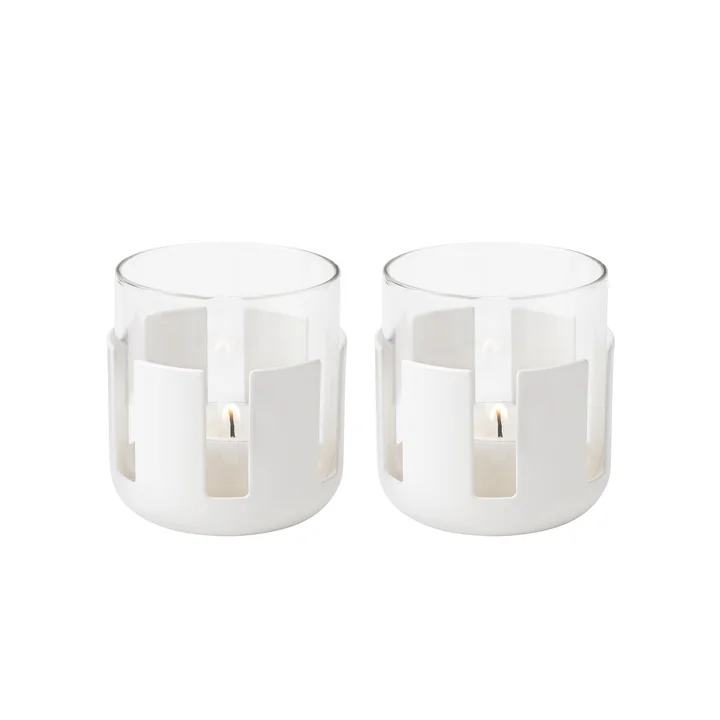 Luna Tealight holder, soft white by Stelton