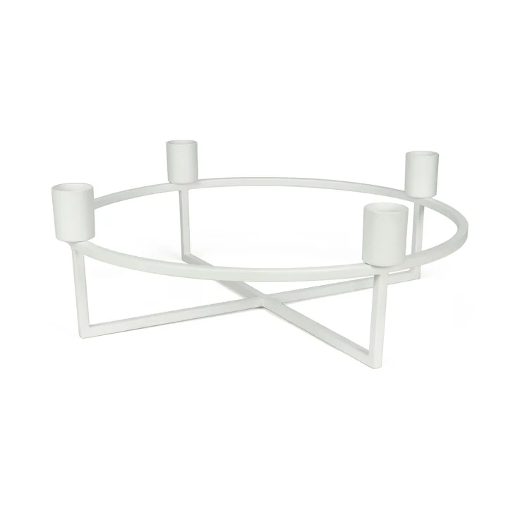 4Flames Candlestick, round / white from HANA