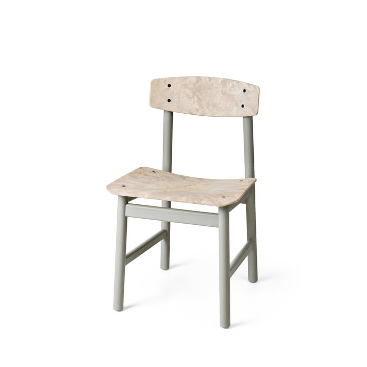 Mater - BM3162 chair, beech gray / gray (Wood Waste Edition)