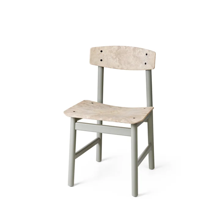 Mater - BM3162 chair, beech gray / gray (Wood Waste Edition)