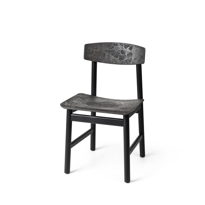 Mater - BM3162 chair, beech black / black (Coffee Waste Edition)