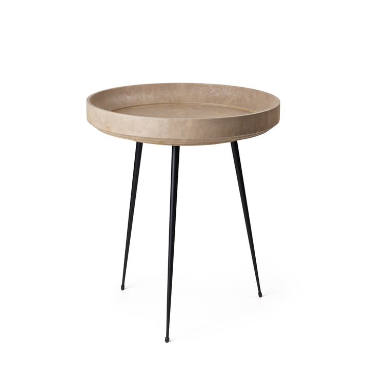 Mater - Bowl Table medium, Ø 46 x H 52 cm, light (Coffee Waste Edition)