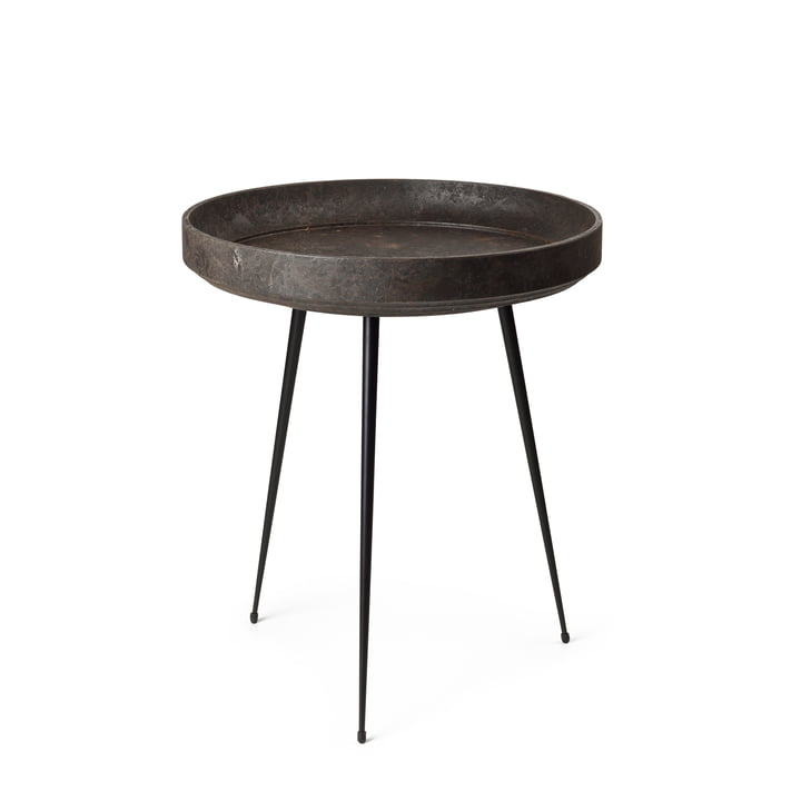Mater - Bowl Table medium, Ø 46 x H 52 cm, black (Coffee Waste Edition)