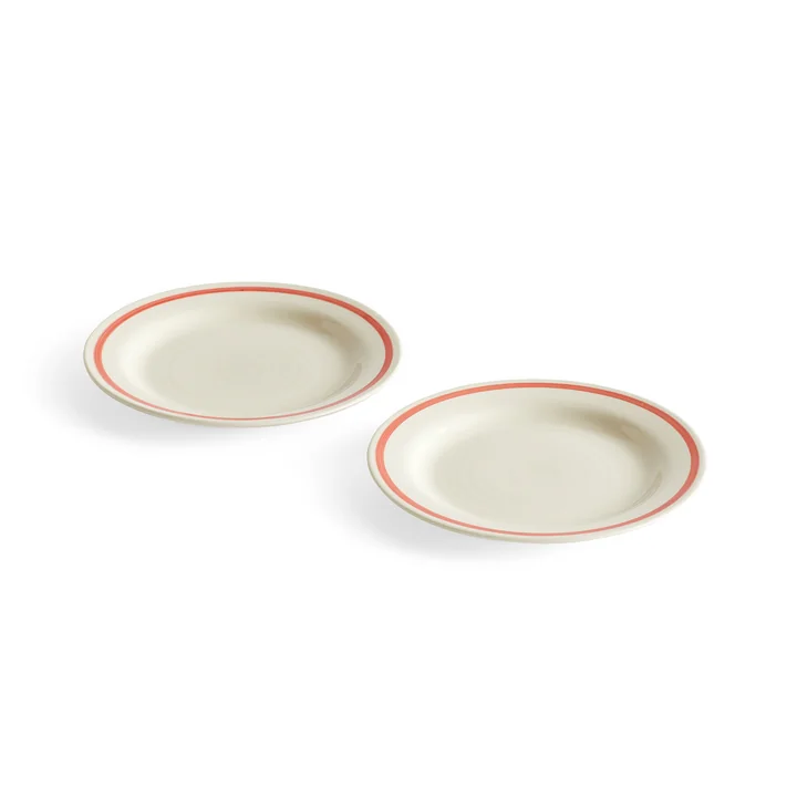Sobremesa Plate, Ø 18.5 cm, red (set of 2) from HAY