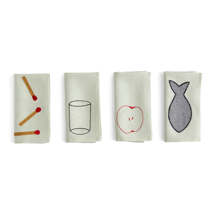 Sobremesa Napkin, green (set of 4) from HAY