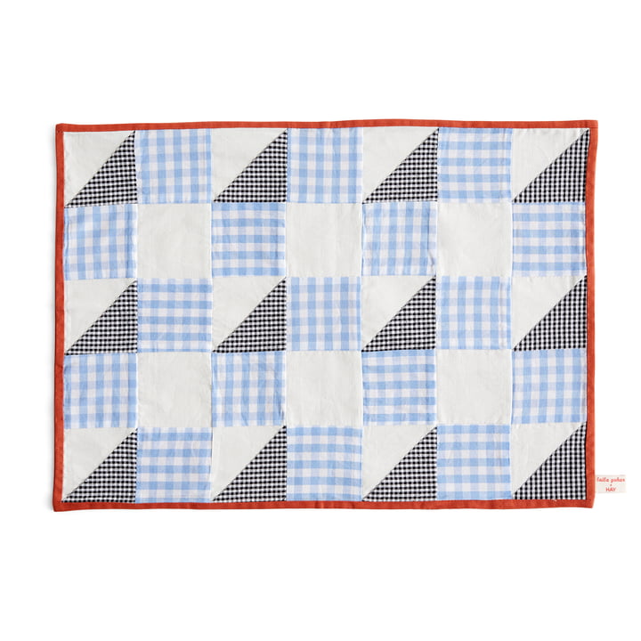 Sobremesa Placemat, check blue from Hay