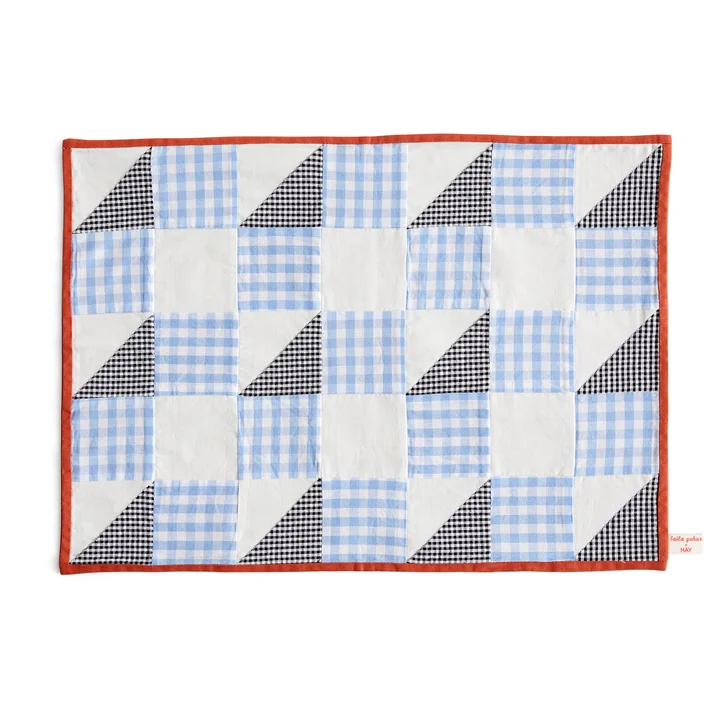Sobremesa Placemat, check blue from HAY