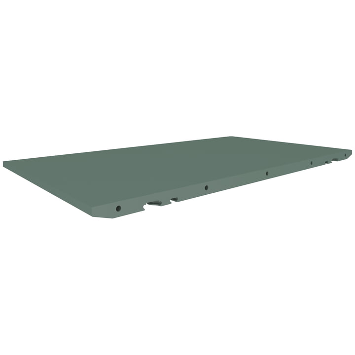 Insert plate for Space extending table from Andersen Furniture in the finish laminate dark green