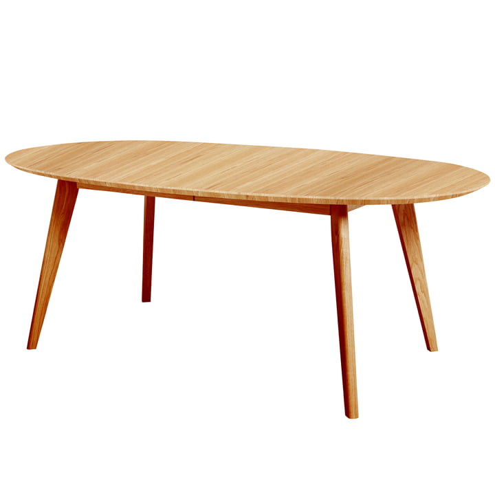 DK10 Extending table oval, oiled oak from Andersen Furniture