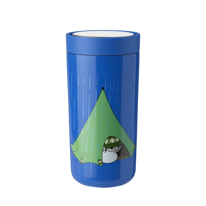 To Go Click Thermal mug 0,4L, moomin camping /powder coated/double walled/H 17cm/Ø 8,3cm from Stelton