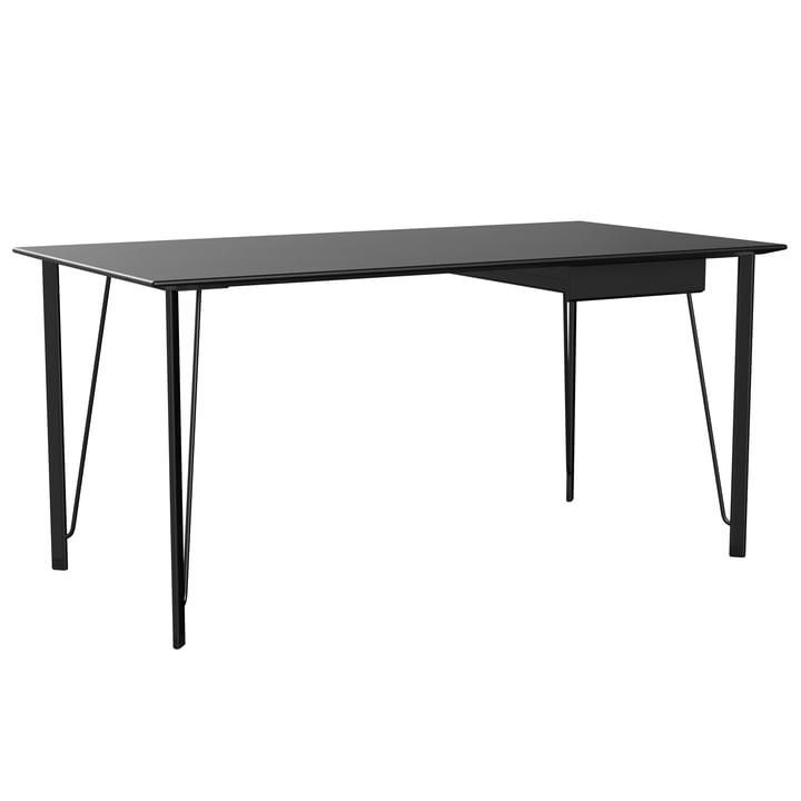 FH3605 ™ Desk incl. drawer, black / black lacquered ash from Fritz Hansen