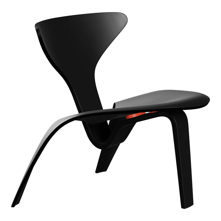 PK0 A ™ Lounge chair, ash black colored by Fritz Hansen