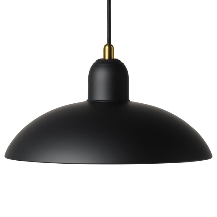 KAISER idell 6631-P pendant lamp, matt black / brass from Fritz Hansen