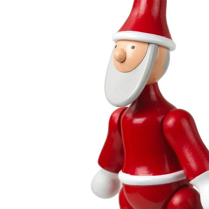 Santa Claus wooden ornament by Kay Bojesen in the design red / white