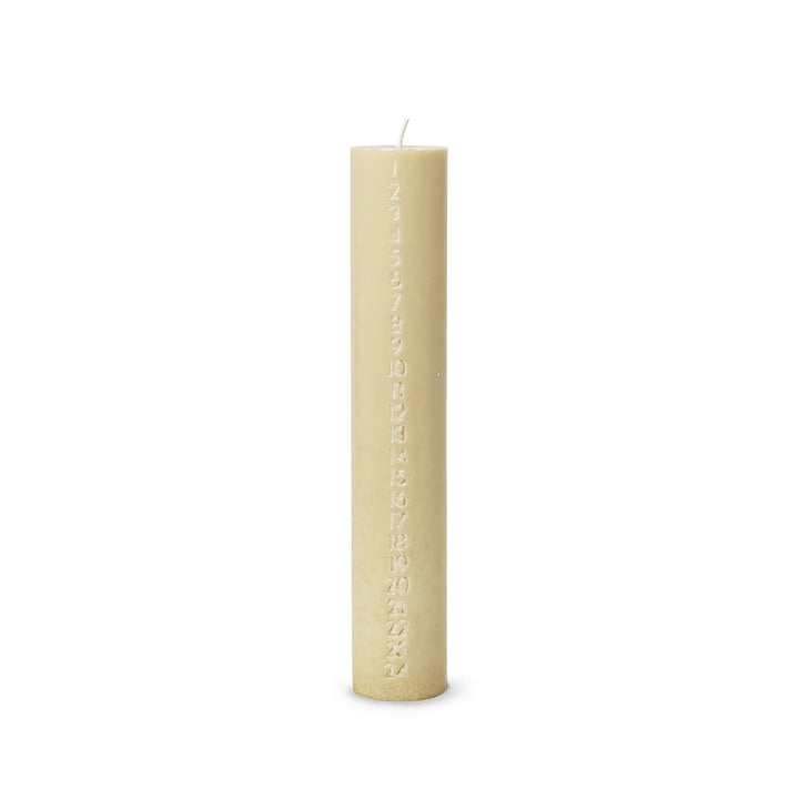 Pure Advent calendar candle, pale yellow by ferm Living