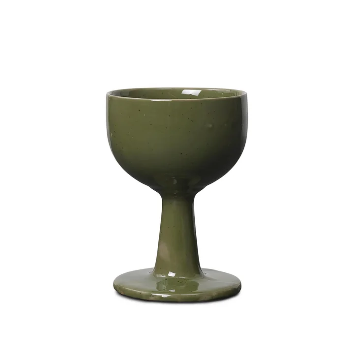 Floccula Wine glass, green from Ferm Living