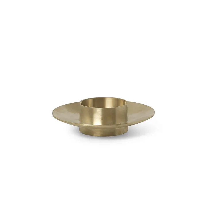 Block Candlestick, brass from Ferm Living