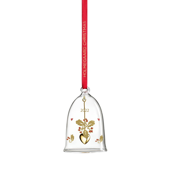 Christmas bell 2022 from Holmegaard in clear finish