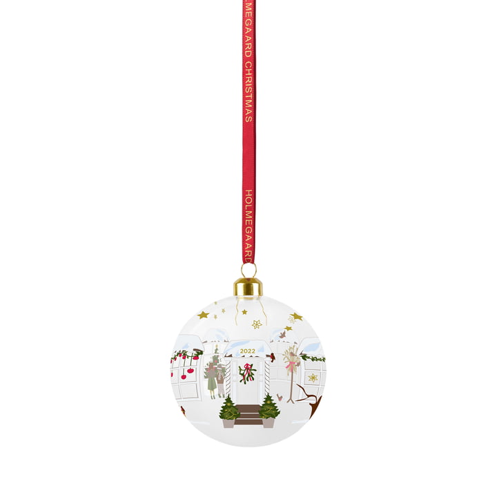 Christmas bauble 2022 from Holmegaard in clear finish