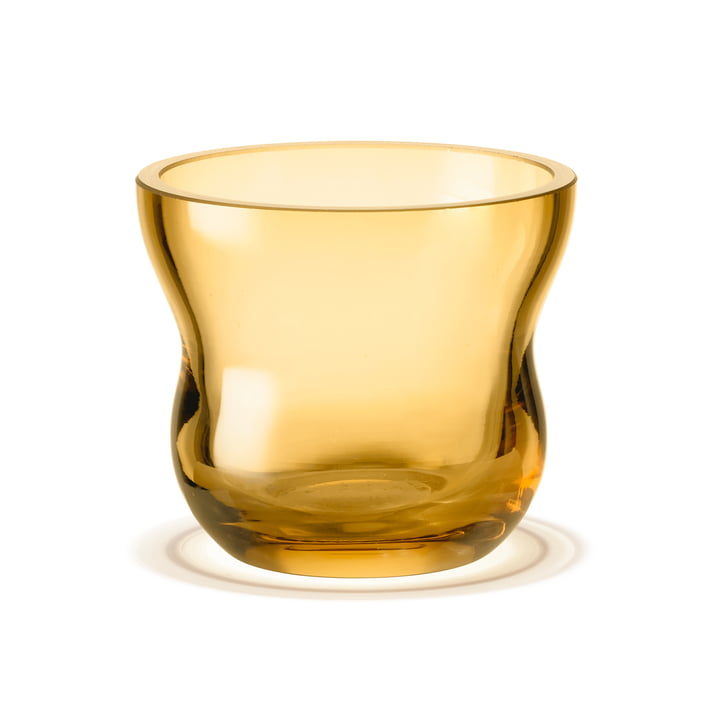 Calabas Tealight holder from Holmegaard in the color amber