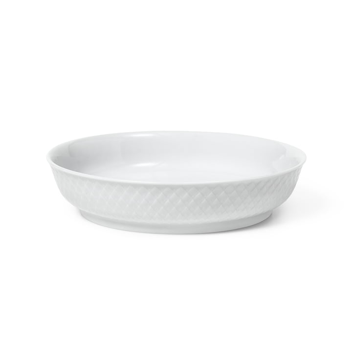 Rhombe Dessert bowl from Lyngby Porcelæn in color white