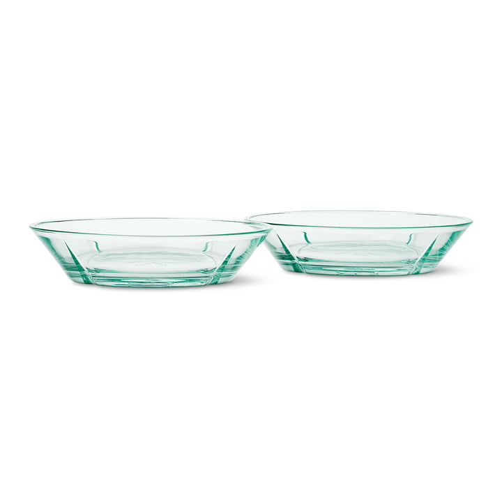 Grand Cru Set of glass bowls, Ø 16 cm, clear green (set of 2) by Rosendahl