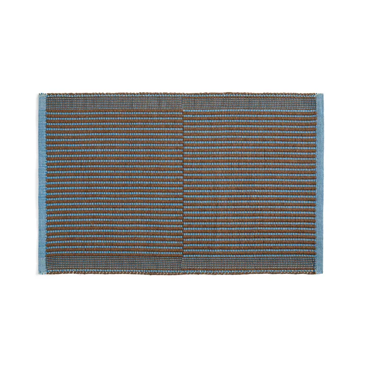 Tapis Doormat, chestnut / blue from HAY