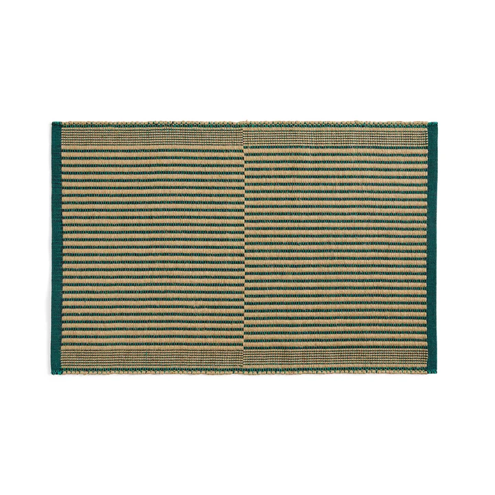Tapis Doormat, black / green from HAY