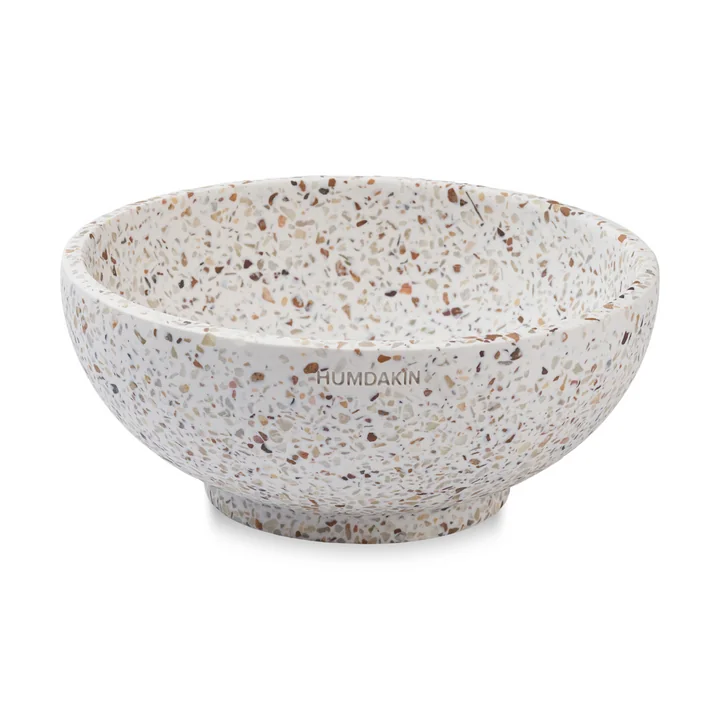 Genova Terrazzo bowl from Humdakin in the finish red / beige