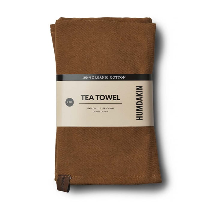 Humdakin organic cotton tea towel in the design sunset