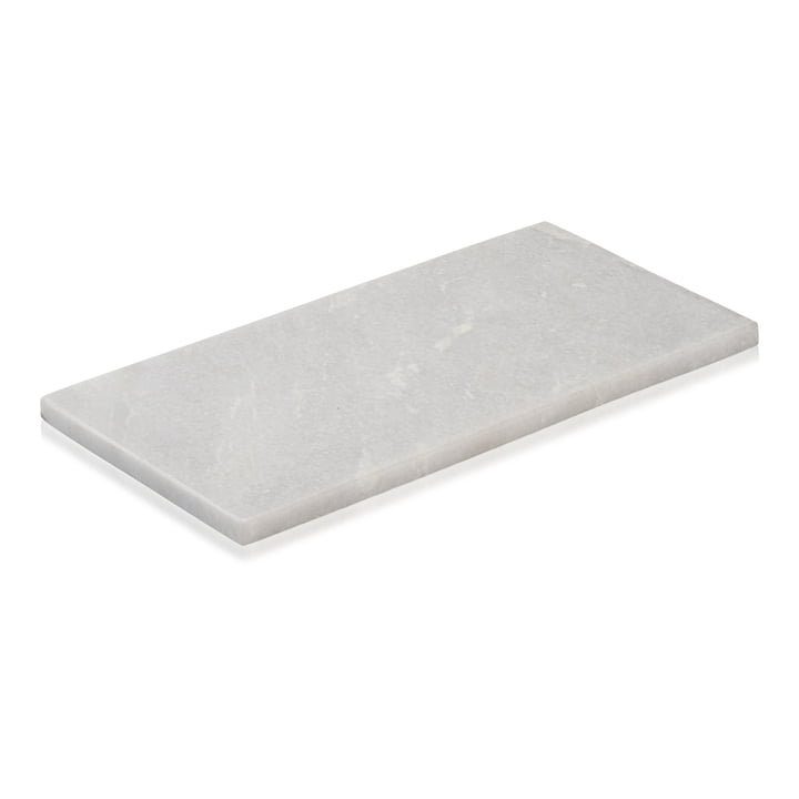 Marble tray rectangular from Humdakin in finish Nordby natural