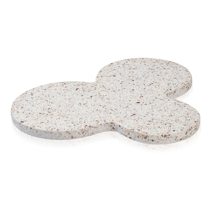 Milan Terrazzo tray from Humdakin in the finish red / beige