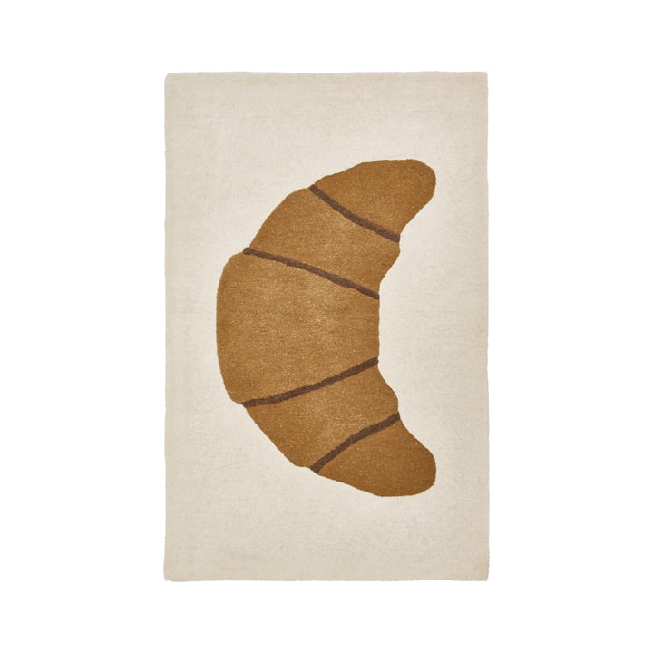 Croissant children's carpet from OYOY in color brown