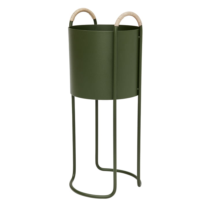 Maki Plant pot High from OYOY in color olive