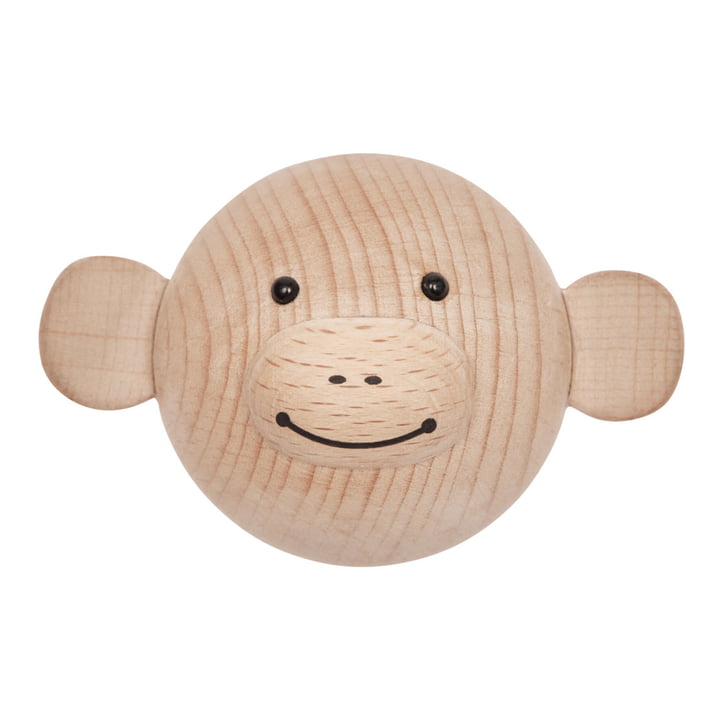 Mini Hook Children wall hook monkey from OYOY in the version natural