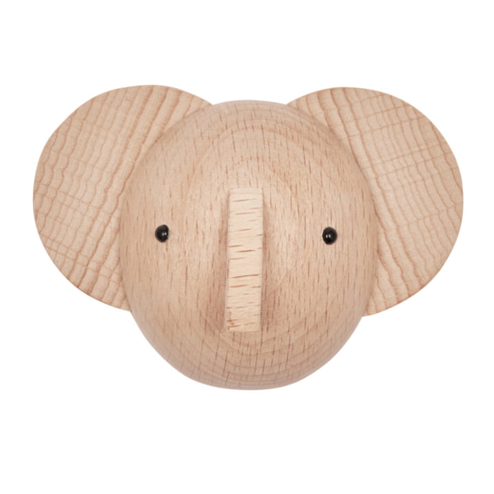 Mini Hook Children wall hook elephant from OYOY in the version natural