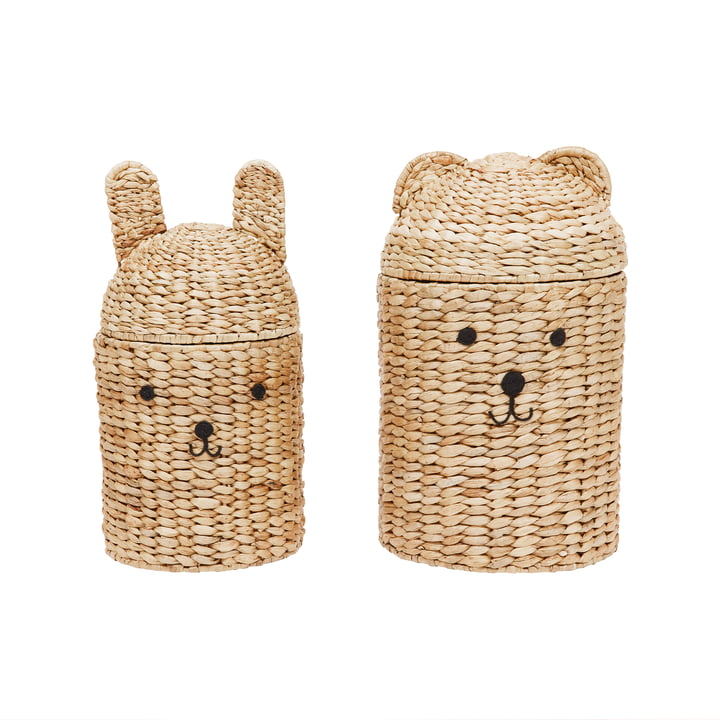 Bear & Bunny storage basket from OYOY in the finish natural