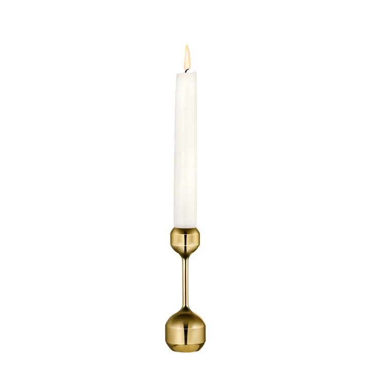 Silhouette Candlestick from Lind DNA in the finish gold plated