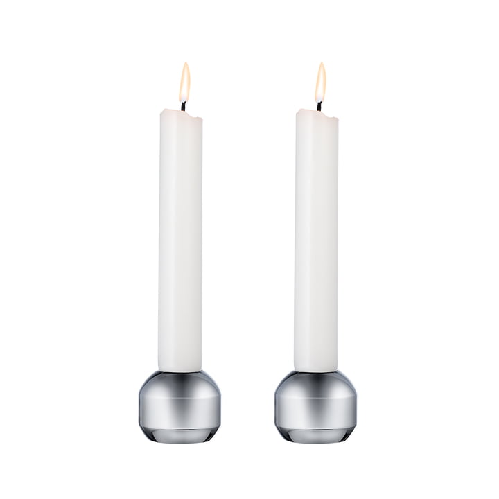 Silhouette Candlestick from LindDNA in the finish silver