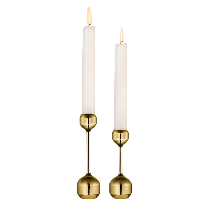 Silhouette Candlestick from LindDNA in the finish gold plated