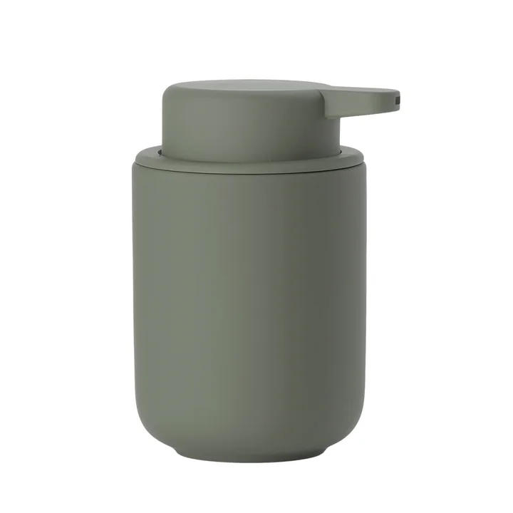 Ume Soap dispenser, h 12.8 cm / olive green by Zone Denmark