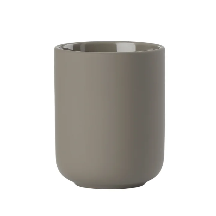 Ume Toothbrush mug, taupe from Zone Denmark
