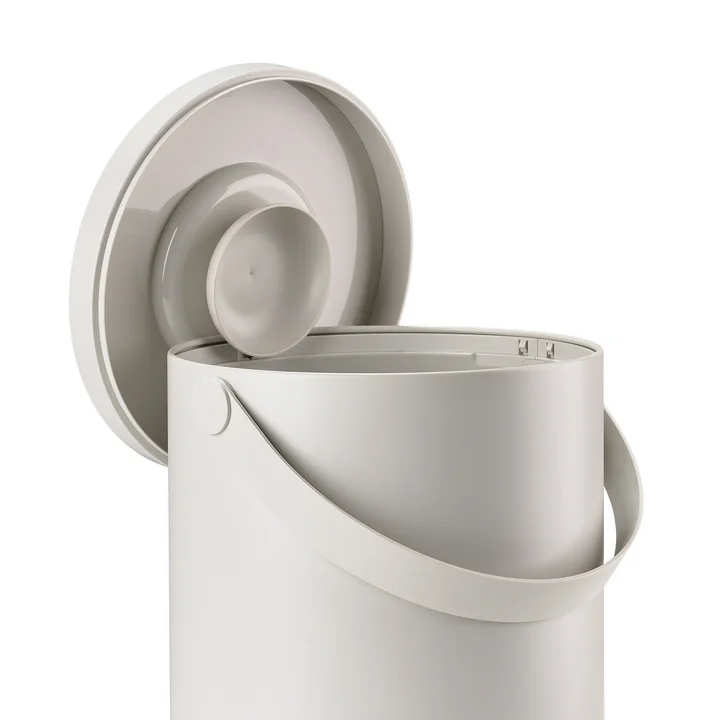 Circular Trash can, warm grey from Zone Denmark