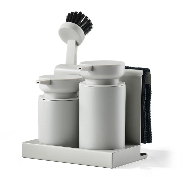 Diish Dishwashing set, warm grey (5pcs.) from Zone Denmark
