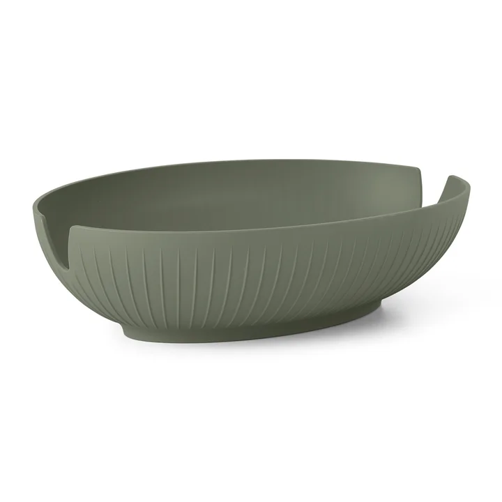 Hammershøi Bread basket from Kähler Design in color olive green